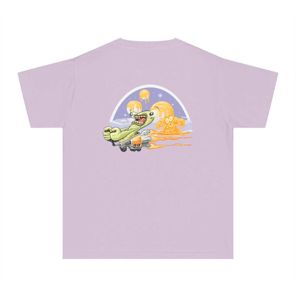 Youth Midweight Tee - Fun Dinosaur Graphic Tee for Kids