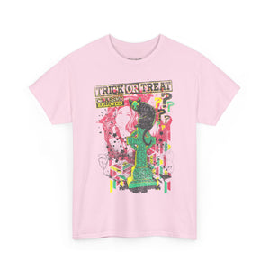 Trick or Treat Graphic Tee - Unisex Heavy Cotton T-Shirt