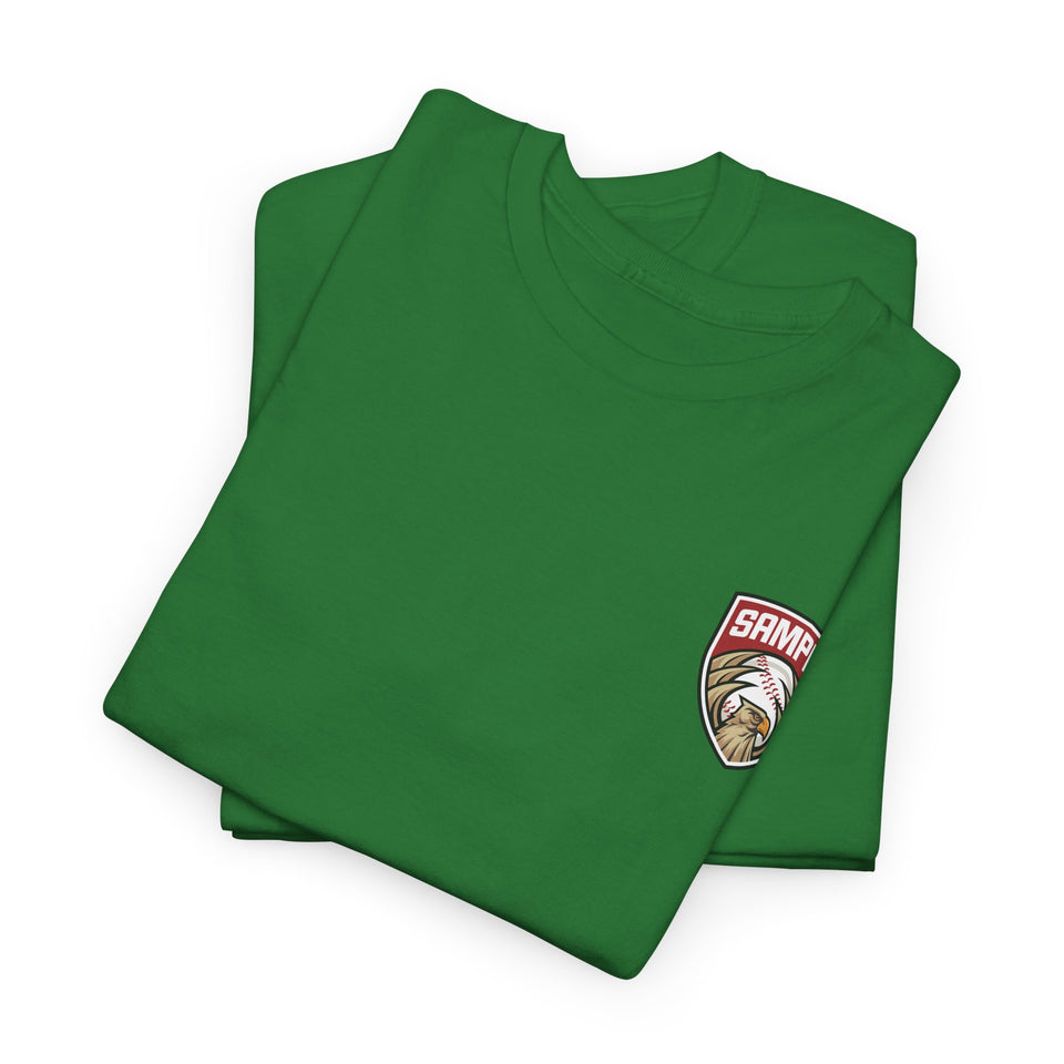 Unisex Heavy Cotton Tee - Eagle Baseball Graphic T-Shirt