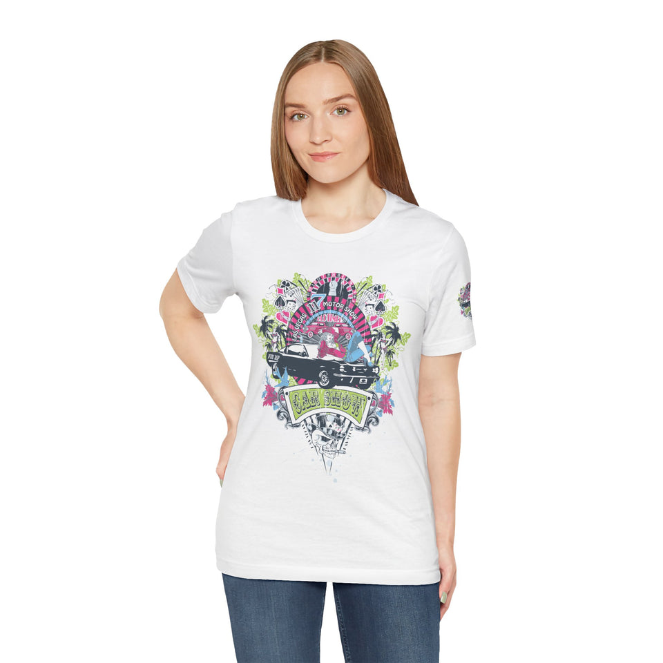 Retro Vibes Unisex Jersey Tee - Beach Cruiser Graphic