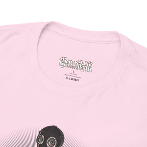 Gothic Style Unisex Heavy Cotton Tee - Unique Art Design with Vintage Vibe