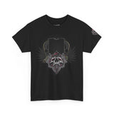 Edgy Skull Graphic Unisex Heavy Cotton Tee - Urban Streetwear Style