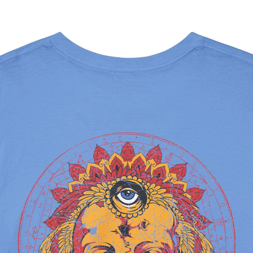 Vintage Skull Art Unisex Heavy Cotton Tee - Gothic Streetwear Fashion