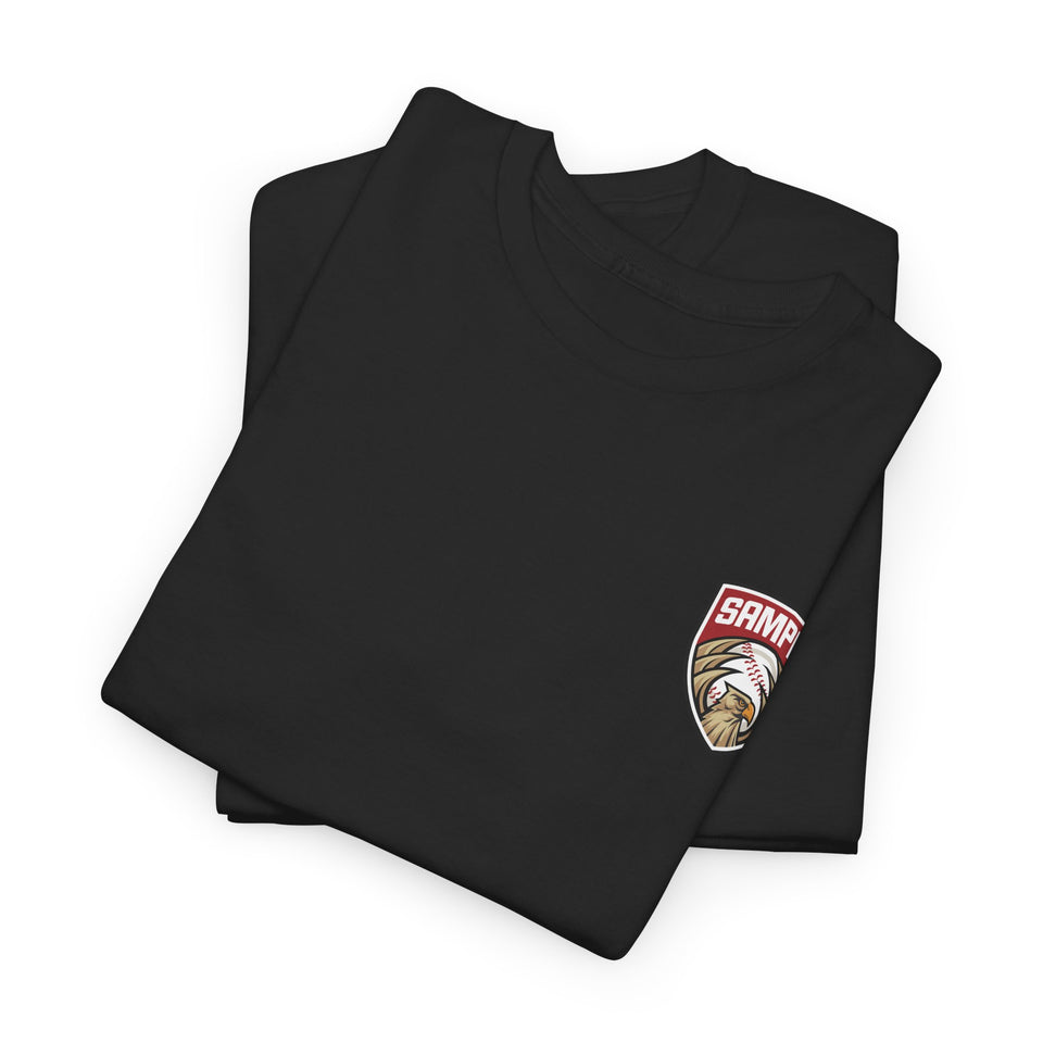Unisex Heavy Cotton Tee - Eagle Baseball Graphic T-Shirt
