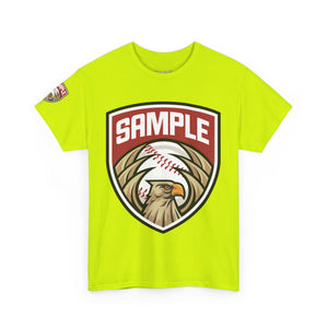 Unisex Heavy Cotton Tee - Eagle Baseball Graphic Design Shirt