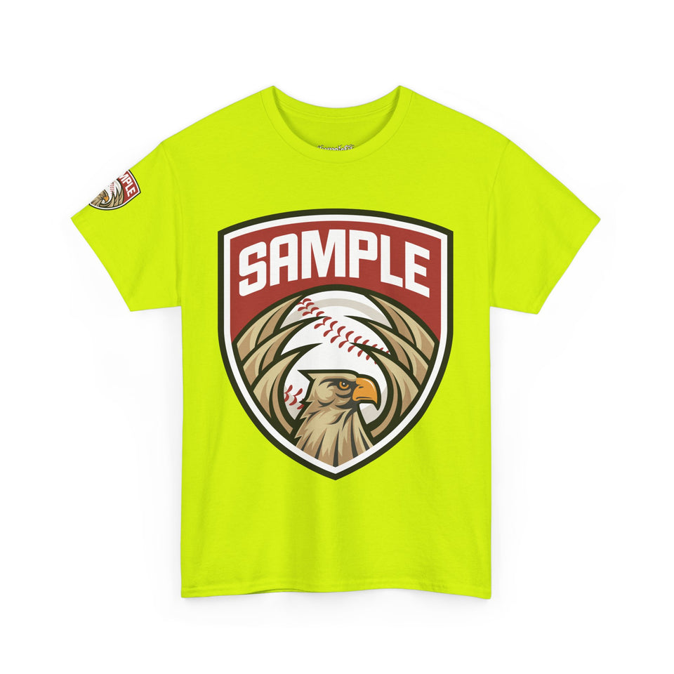 Unisex Heavy Cotton Tee - Eagle Baseball Graphic Design Shirt