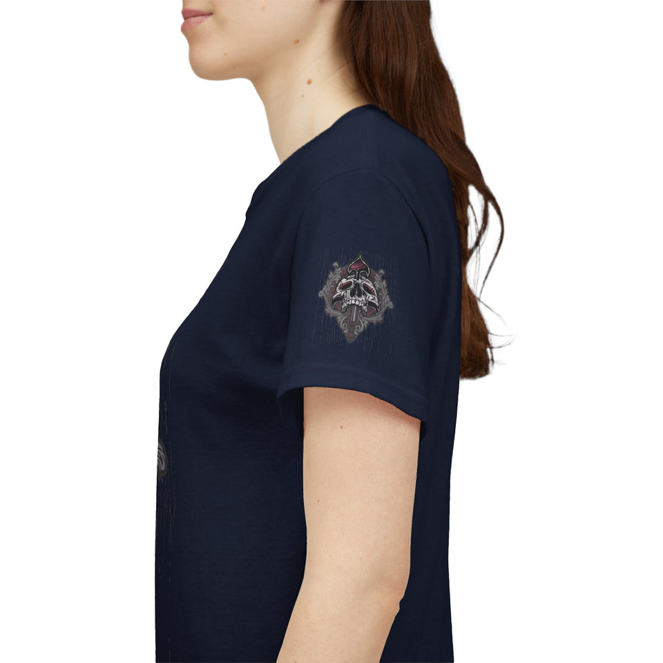Vintage Skull Art Unisex Heavy Cotton Tee - Gothic Streetwear Fashion
