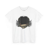 Vintage-Inspired Unisex Heavy Cotton Tee with Bold Graphic Design
