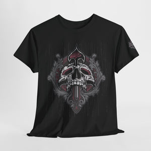 Vintage Skull Art Unisex Heavy Cotton Tee - Gothic Streetwear Fashion
