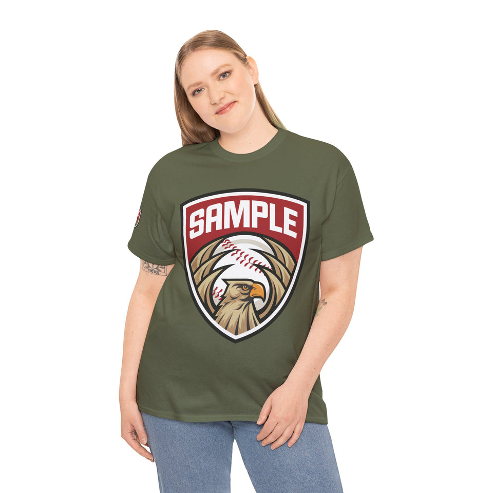 Unisex Heavy Cotton Tee - Eagle Baseball Graphic Design Shirt