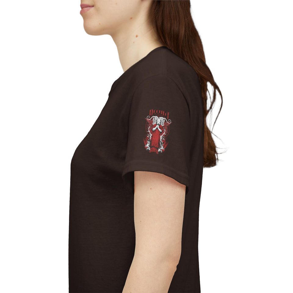 Unisex Heavy Cotton Tee - Red Occult Graphic Tee