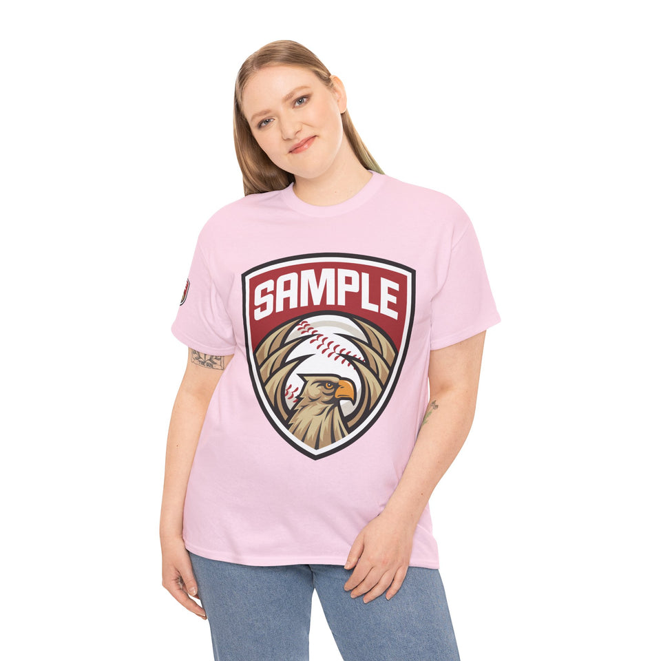 Unisex Heavy Cotton Tee - Eagle Baseball Graphic Design Shirt