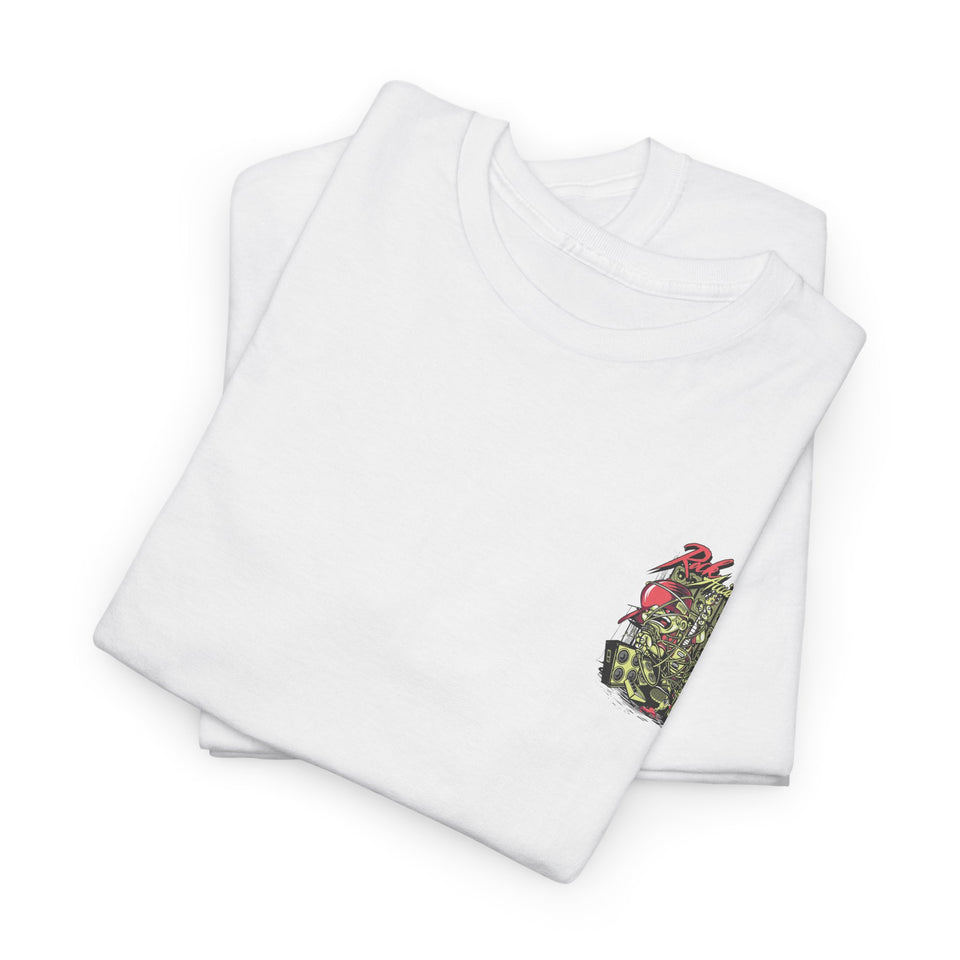 Vibrant Urban Art Unisex Heavy Cotton Tee – Street Style Graphic T-Shirt with Speaker Design