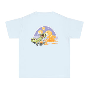 Youth Midweight Tee - Fun Dinosaur Graphic Tee for Kids