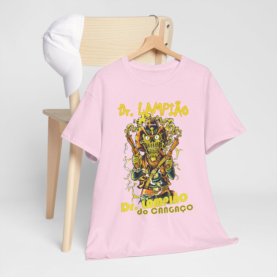 Dr. Lampião Unisex Heavy Cotton Tee | Bold Graphic Tee for Festivals & Everyday Wear
