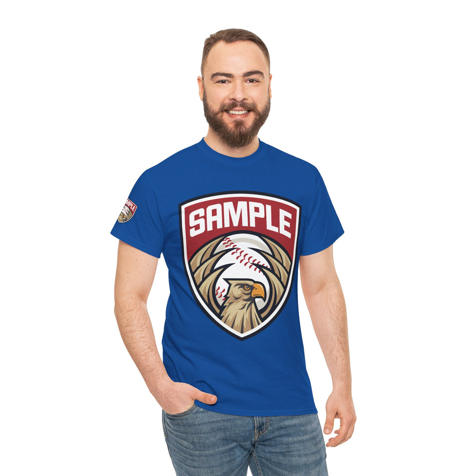 Unisex Heavy Cotton Tee - Eagle Baseball Graphic Design Shirt