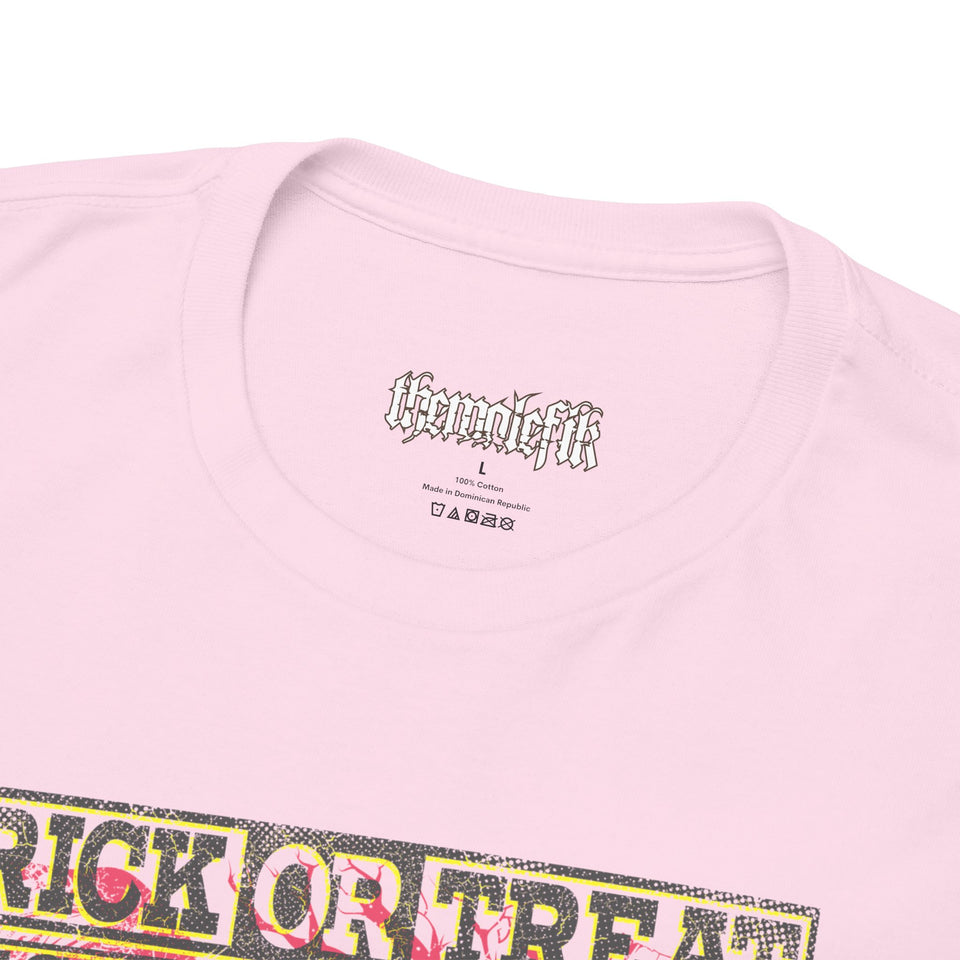 Trick or Treat Graphic Tee - Unisex Heavy Cotton T-Shirt