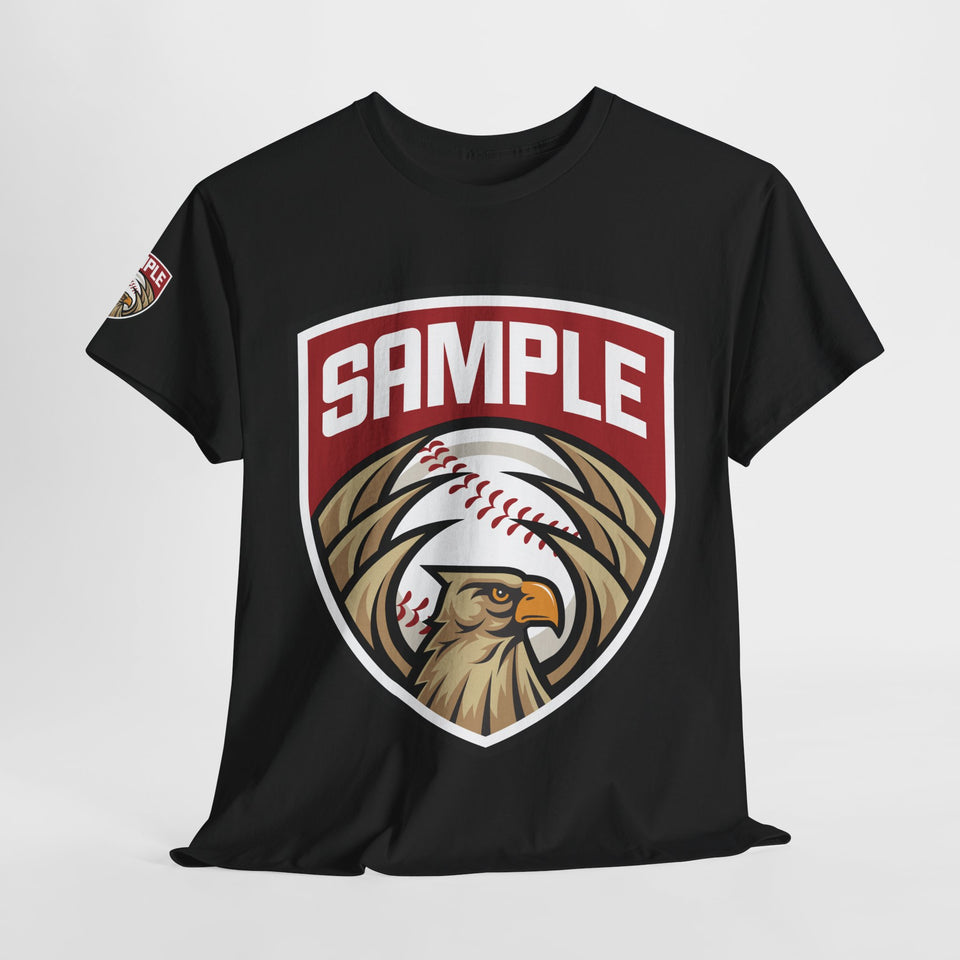 Unisex Heavy Cotton Tee - Eagle Baseball Graphic Design Shirt