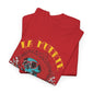 Artistic Unisex Heavy Cotton Tee - Vibrant Skull & Floral Design