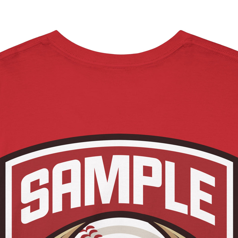 Unisex Heavy Cotton Tee - Eagle Baseball Graphic T-Shirt