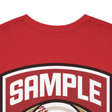 Unisex Heavy Cotton Tee - Eagle Baseball Graphic T-Shirt