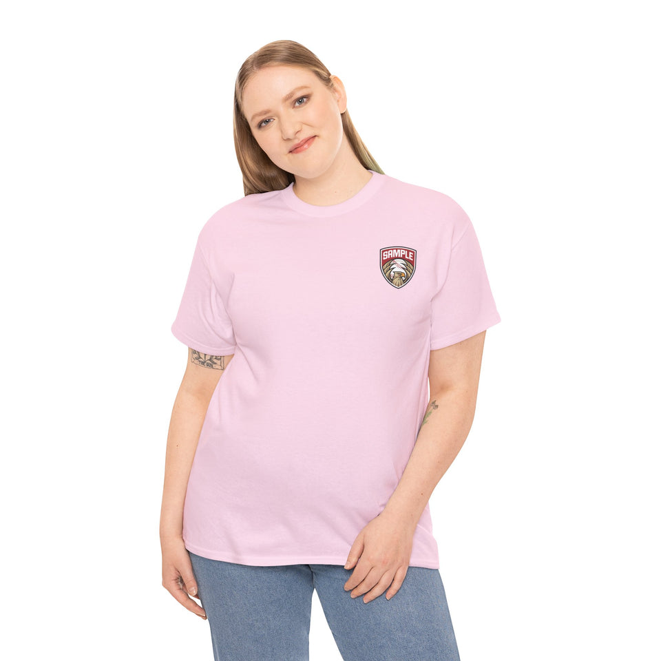 Unisex Heavy Cotton Tee - Eagle Baseball Graphic T-Shirt