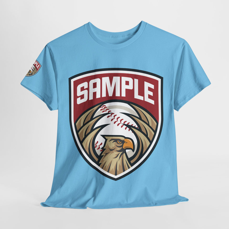 Unisex Heavy Cotton Tee - Eagle Baseball Graphic Design Shirt