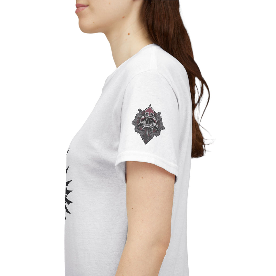 Edgy Skull Graphic Unisex Heavy Cotton Tee - Urban Streetwear Style